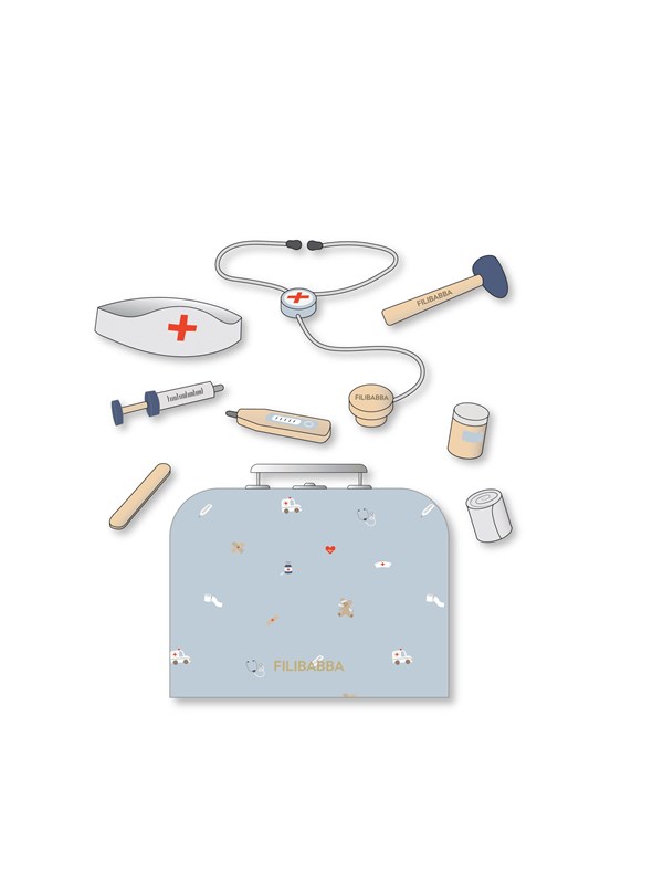 Filibabba Play set - Little Doctor wooden toys