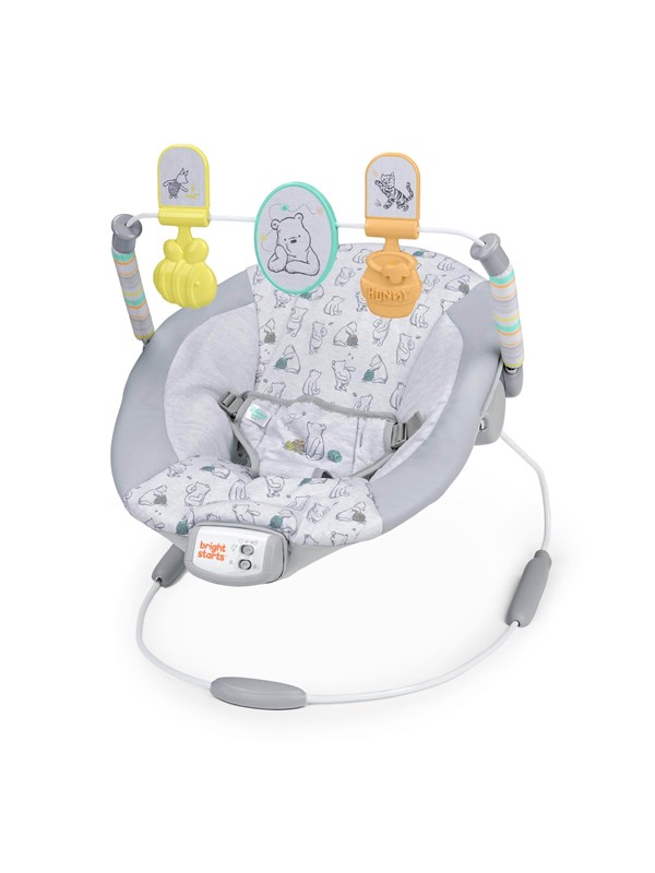 Babywipstoel - DISNEY BABY - WINNIE THE POOH - Boog met afneembare educatieve speeltjes - Verstelbaar van 0 tot 6 maanden