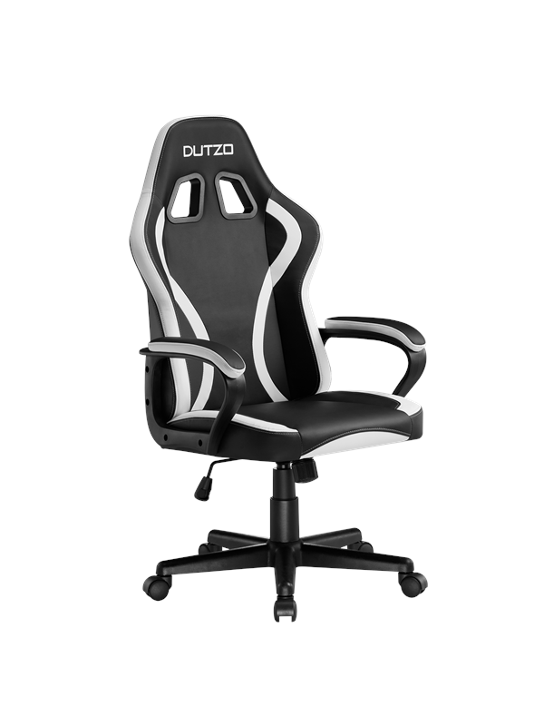 DUTZO DASH Junior Gaming stoel - Zwart / wit - PU Leer - Tot 110 kg