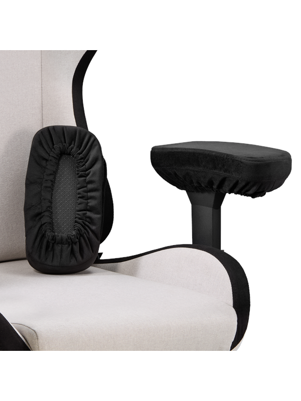 DUTZO Armleuningkussenset voor gamingstoelen - Zwart - Soft foam