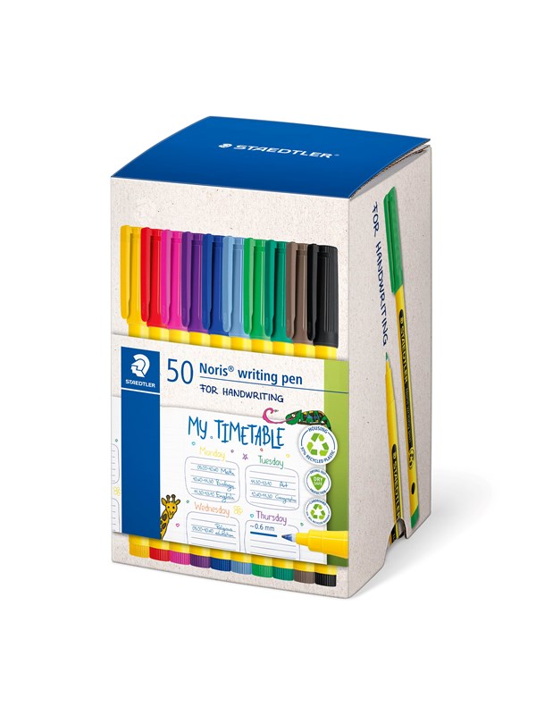 Staedtler Tub Fineliner Noris writing p 50pcs