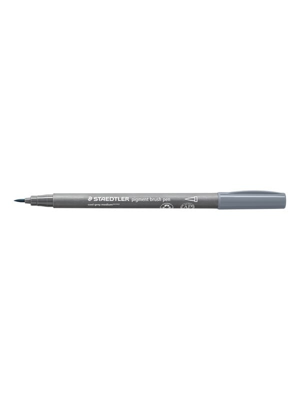Staedtler pigment brush pen 10 pcs cool grey medium