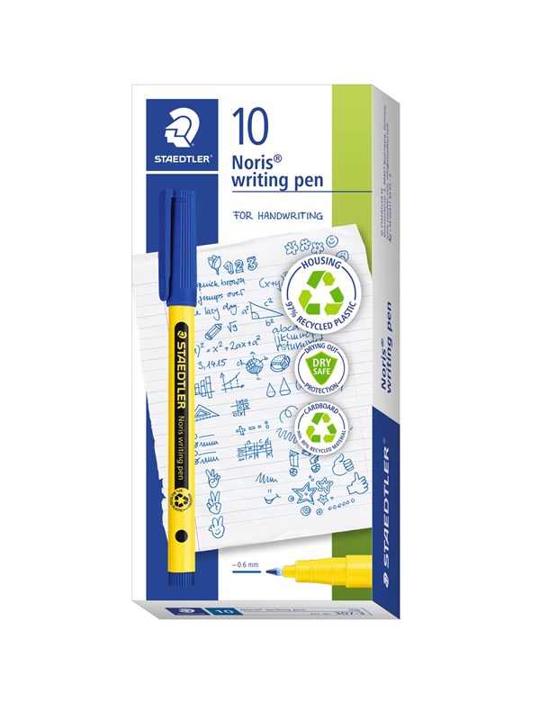 Staedtler Fineliner Noris wr. pen 10 pcs bright yel