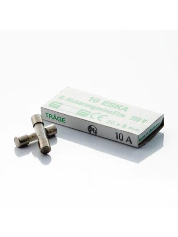 Nordic Quality Glass Fuse Slow 10A - 10 Pack