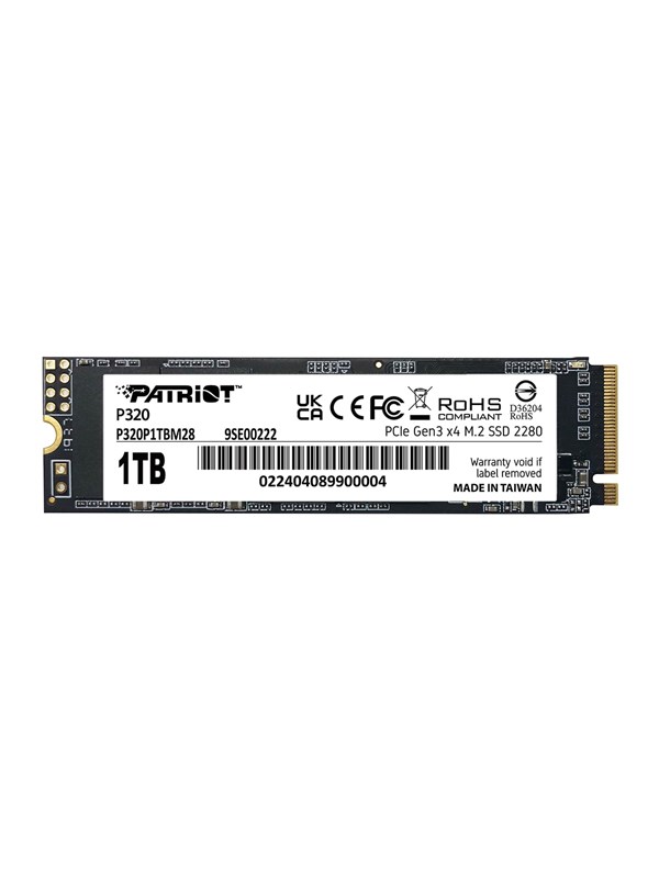 Patriot Viper P320 - SSD - NVMe - Hoge Snelheid - 1TB