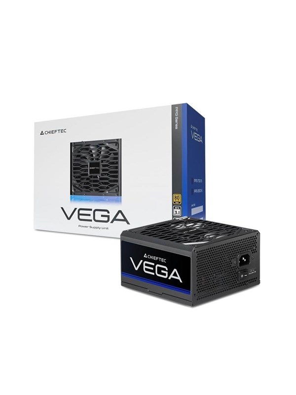 Chieftec VEGA Series PPG-750-S - power supply - 750 Watt Voeding - 750 Watt - 135 mm - ATX - 80 Plus 80 PLUS Gold