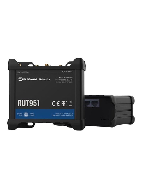 Teltonika RUT951 - wireless router - WWAN - Wi-Fi - 3G 4G - DIN rail mountable - Wireless router N Standard - 802.11n