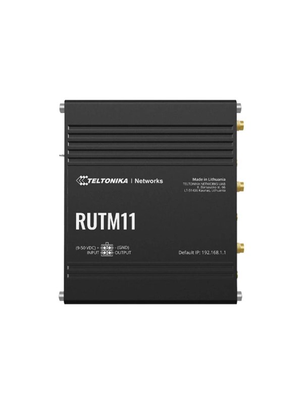 Teltonika RUTM11 - wireless router - WWAN - Wi-Fi 5 LTE - 3G 4G - DIN rail mountable wall-mountable surface-mountable - Router 802.11a/b/g/n/Wi-Fi 5 Wave 2