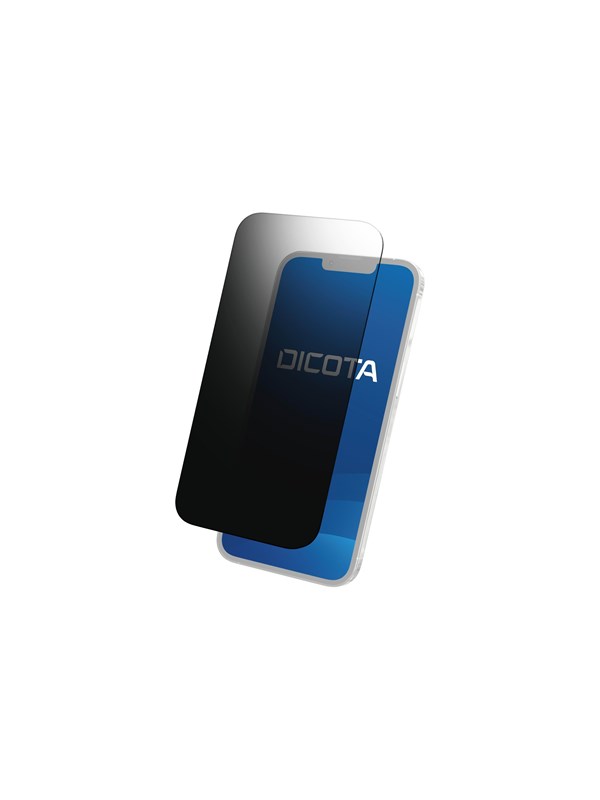 Dicota 4-Way Adhesive Privacyfilter voor Apple iPhone 16 Pro | Zwart