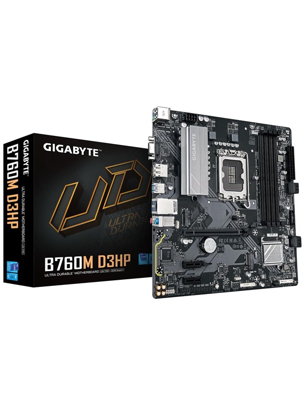 GIGABYTE B760M D3HP Moederbord - Intel B760 - Intel LGA1700 - DDR5 RAM - Micro-ATX