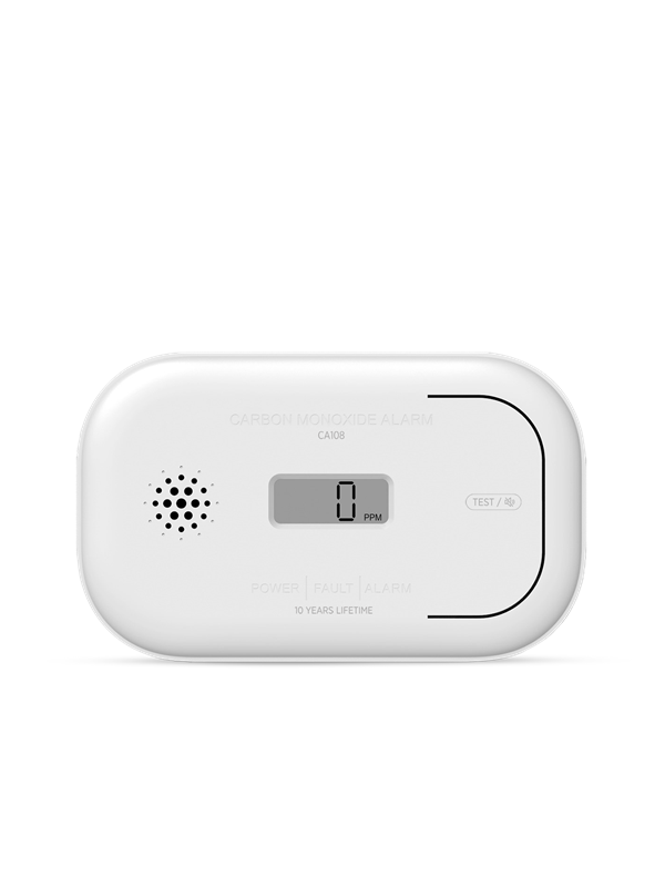 Housegard CA108 carbon monoxide alarm with LCD display incl. 3-year battery white