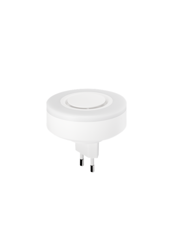 Housegard Luma wireless siren, 230V incl. battery backup, white