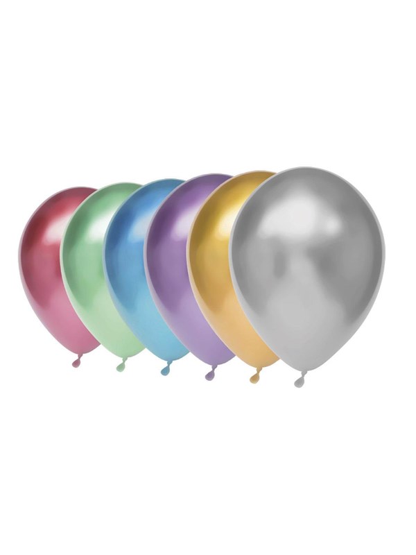 Haza Original Ballonnen Mix Chrome 30 Cm Latex 6 Stuks