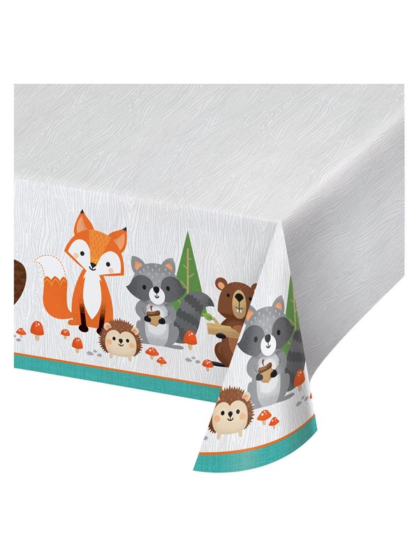 BIGIEMME SRL - Plastic tafelkleed bosdieren 137 x 259 cm voor verjaardag