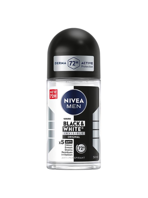 Nivea Black & White Invisible Original Male Roll on 50ml