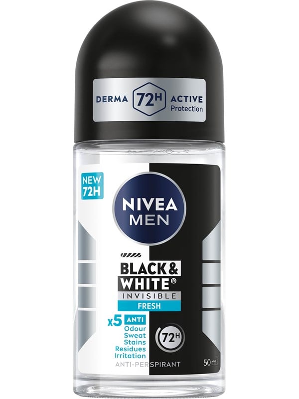 Nivea Black & White Invisible Fresh Male Roll on - 150 ml