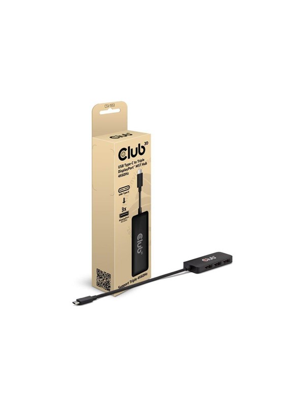 Club 3D CSV-1553 - docking station - USB-C / Thunderbolt 4 - 3 x DP++