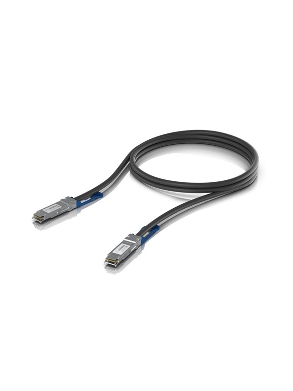 Ubiquiti 100GBase direct attach cable - 1 m - black - Zwart - 1m