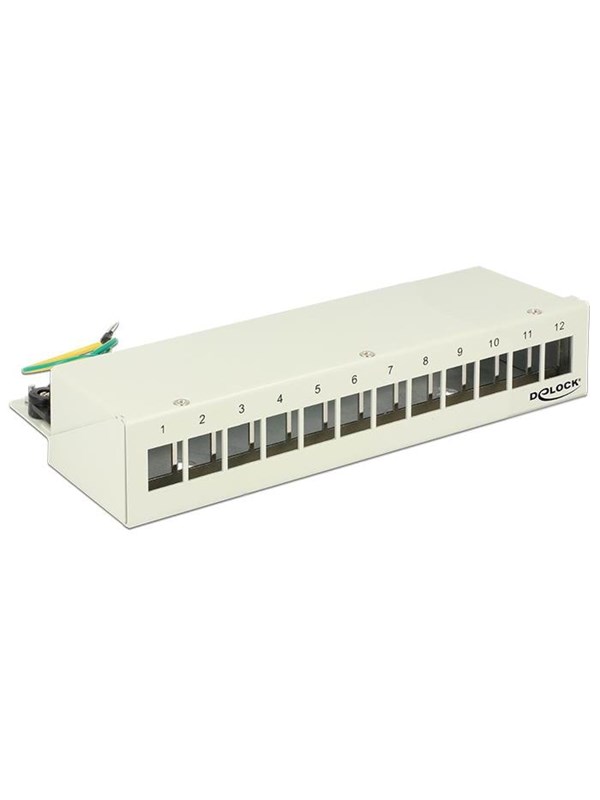 DeLOCK Keystone Desktop Patch Panel - 12 Ports