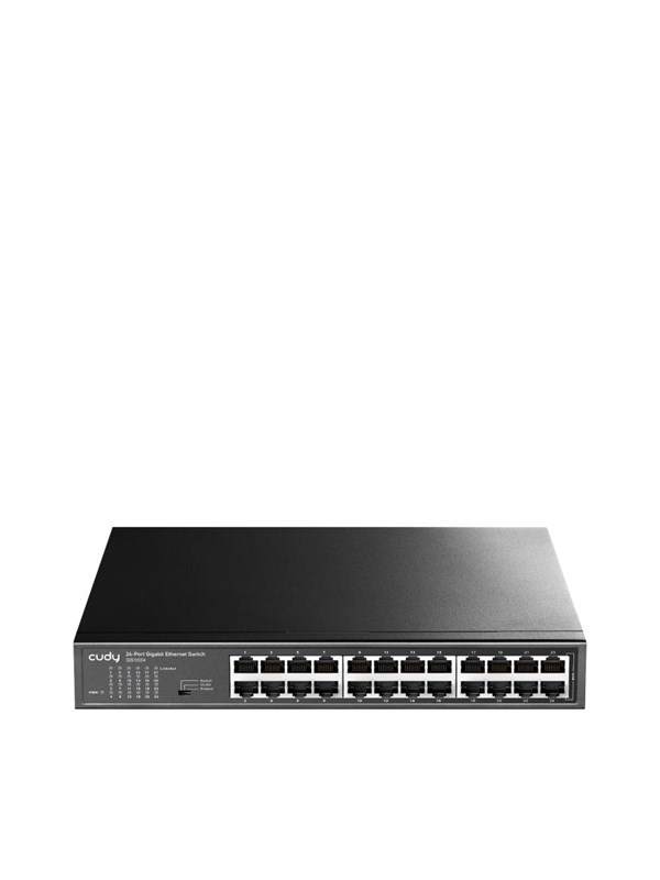 Cudy GS1024 netwerk-switch Gigabit Ethernet (10/100/1000) Zwart - 24-Port - Gigabit Metalen Switch