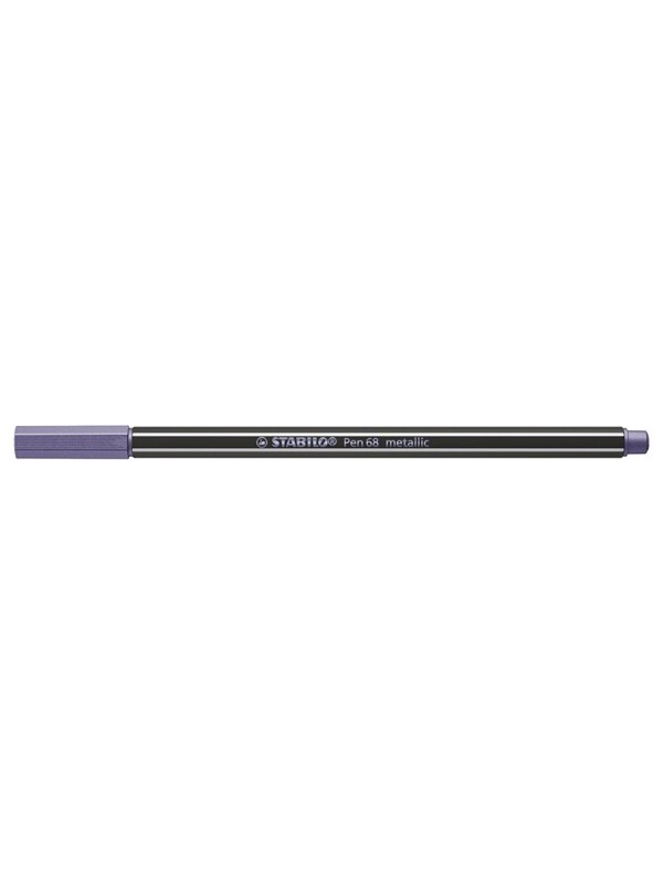 STABILO Pen 68 Metallic - Premium Metallic Viltstift - Metallic Licht Lila - per stuk