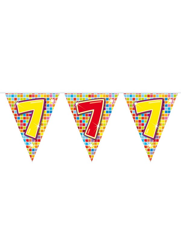 Folat BV - Mini Bunting Blocks 7 years 3mtr.