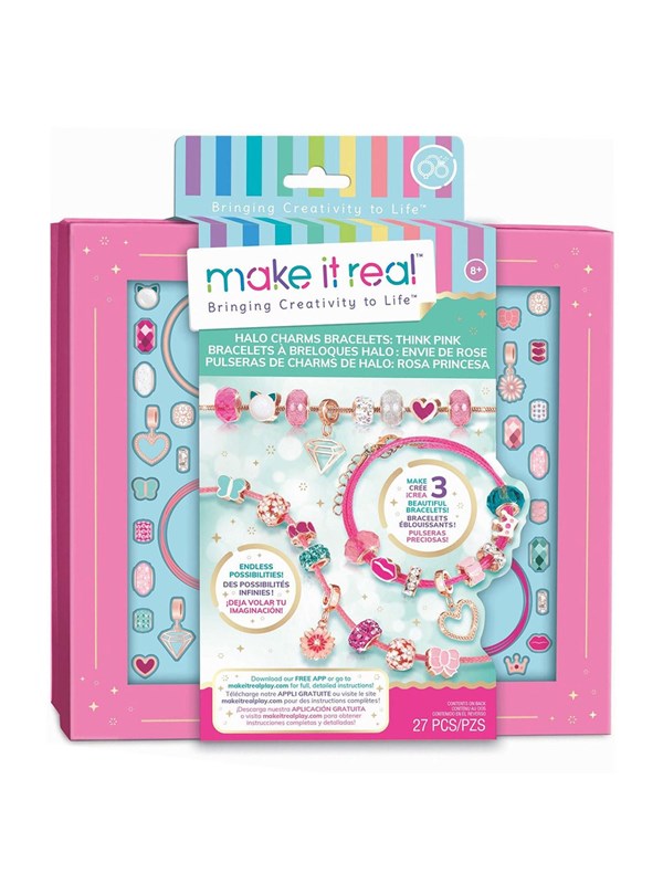 Make it Real Halo Charms Bracelets Think Pink Knutselen