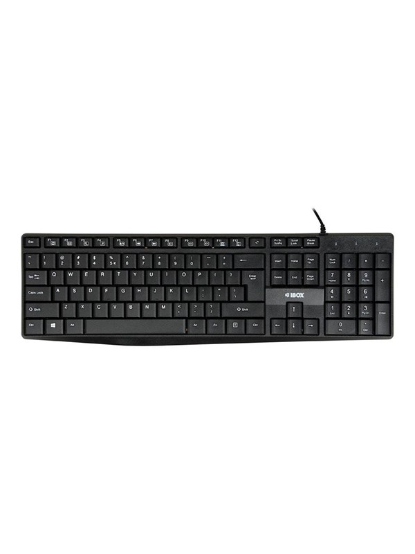 iBOX Eris - keyboard - QWERTY - black Input Device - Toetsenbord - Zwart