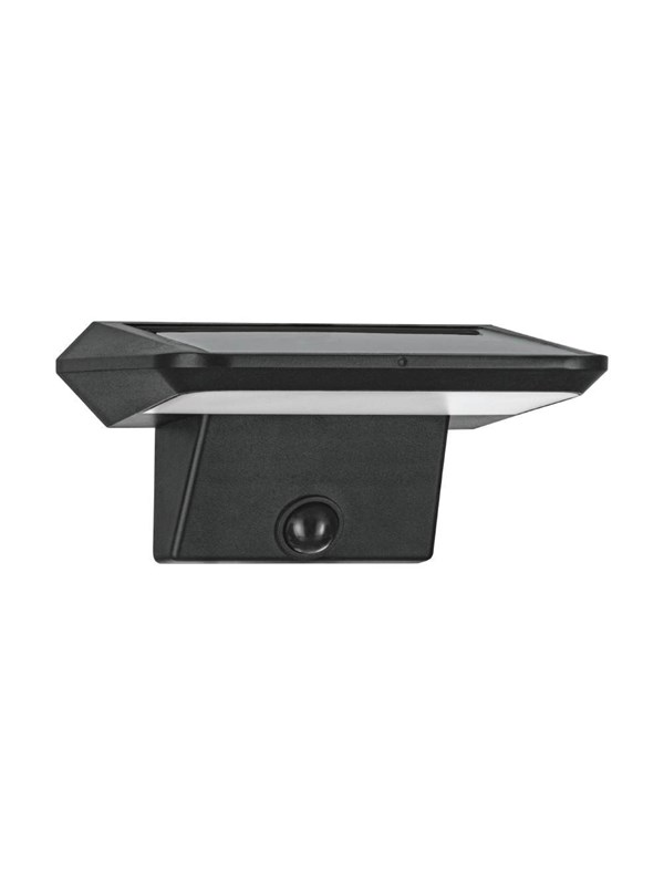 EGLO Porrassa Solar Wall with Sensor L155 800LM 2000MAH Black
