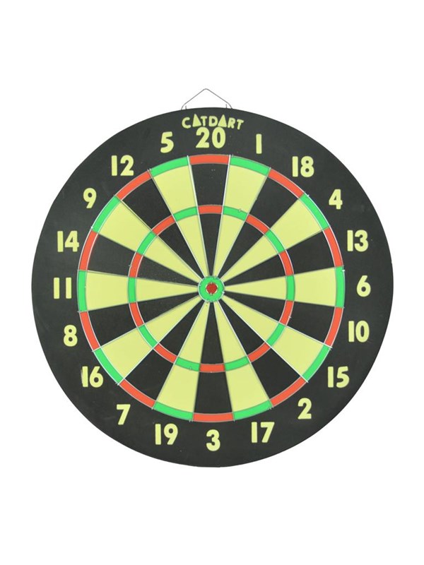 Bex Gamesson Family Dart Game – Dubbelzijdig Dartbord 45,7 cm – Inclusief Messing Dartpijlen – Klassiek Dartspel En Targetspel – Vanaf 8 Jaar
