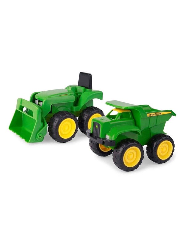 Kiepwagen en Graafmachine Speelset - John Deere - 2 landbouwvoertuigen in 1