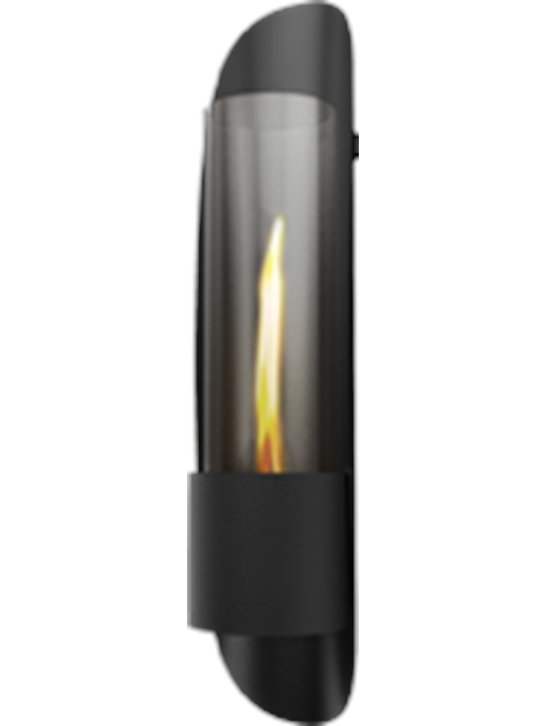 Tenderflame Cycloflame Wandhaard - Zwart - Sfeerhaard Binnen - Tenderfuel - Bio-Ethanol Alternatief - Rookvrij, veilig, schoon en geurarm