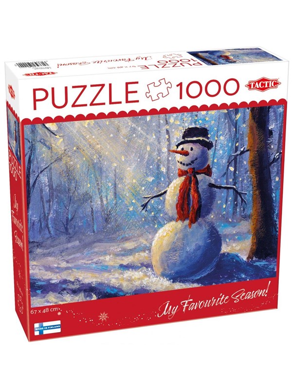 Puzzle 1000 el. Happy Snowman- bałwan - Puzzel 1000 stukjes Happy Snowman - sneeuwpop