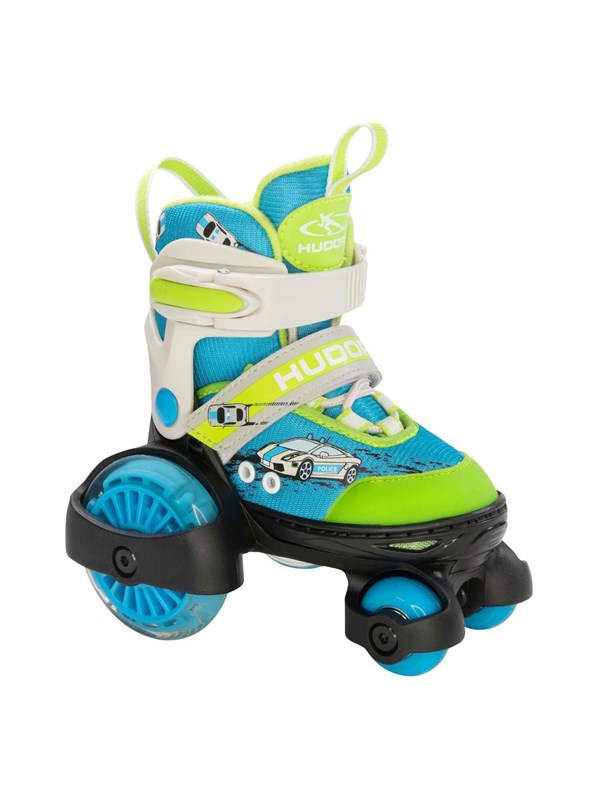 Hudora Roller Skates My First Quad LED Auto Size 26-29