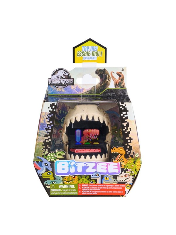 Bitzee - Interactief Jurassic World Dinosaurusspeelgoed met 25 dinosaurussen - Reageert op aanraking, pods kunnen verbinden en communiceren