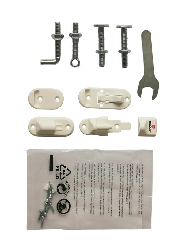 BabyDan Fittings for No Trip metal/Saga safety gate.