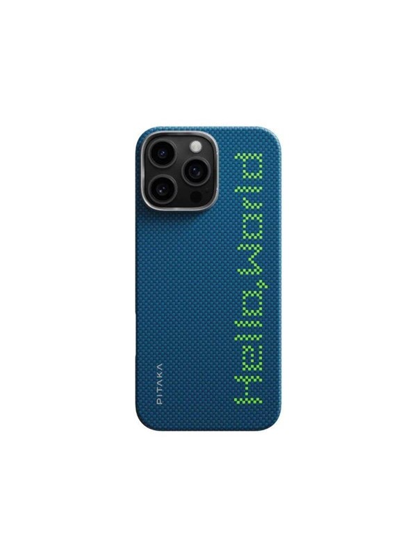 Pitaka Tactile Woven Case, Hello World - Iphone 16 Pro
