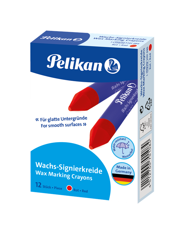 Pelikan merkkrijt 772 - Rood - 12 stuks