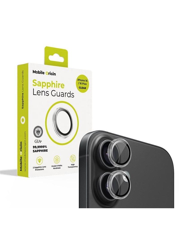 Mobile Origin Sapphire Lens guards - clear - iPhone 16/16 Plus