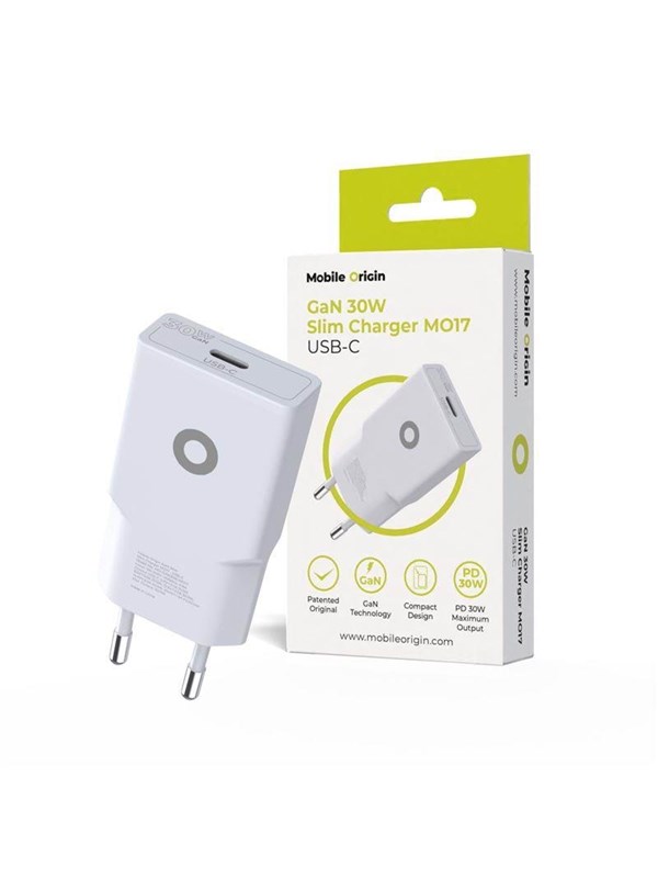 Mobile Origin GaN 30W Slim Charger TÜV - MO17 - USB-C