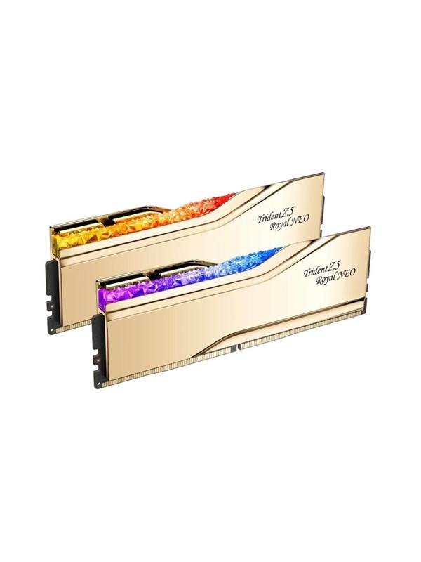 G.Skill Trident Z5 Royal Neo RGB DDR5-6000 - 48GB - CL26 - Dual Channel (2 pcs) - AMD EXPO - Goud met RGB