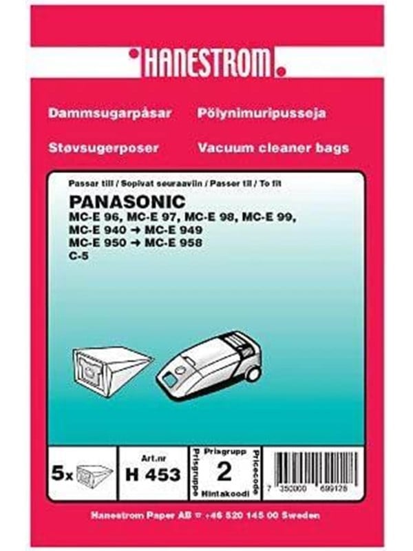 Hanestroem Vacuum Cleaner Bags - 5 pcs