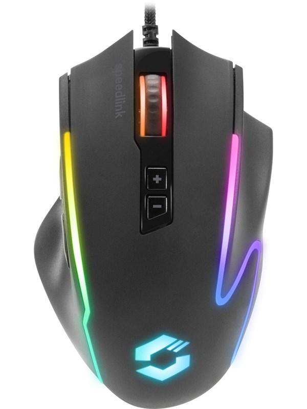 Speed-Link Speedlink DECUS NX RGB Gaming Mouse - Rubber Black - Gaming muis - Optisch - 6 knoppen - Zwart