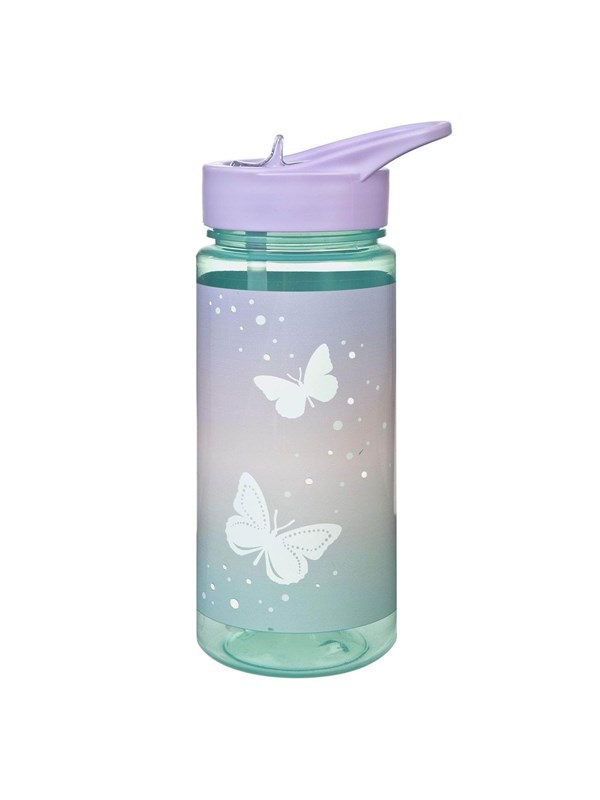 Undercover drinkfles vlinders 500ml - kleurrijke kinderfles met rietje.