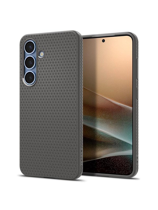 Spigen Liquid Air Hoesje Geschikt voor Samsung Galaxy S25 - Back Cover Flexibel TPU Grijs