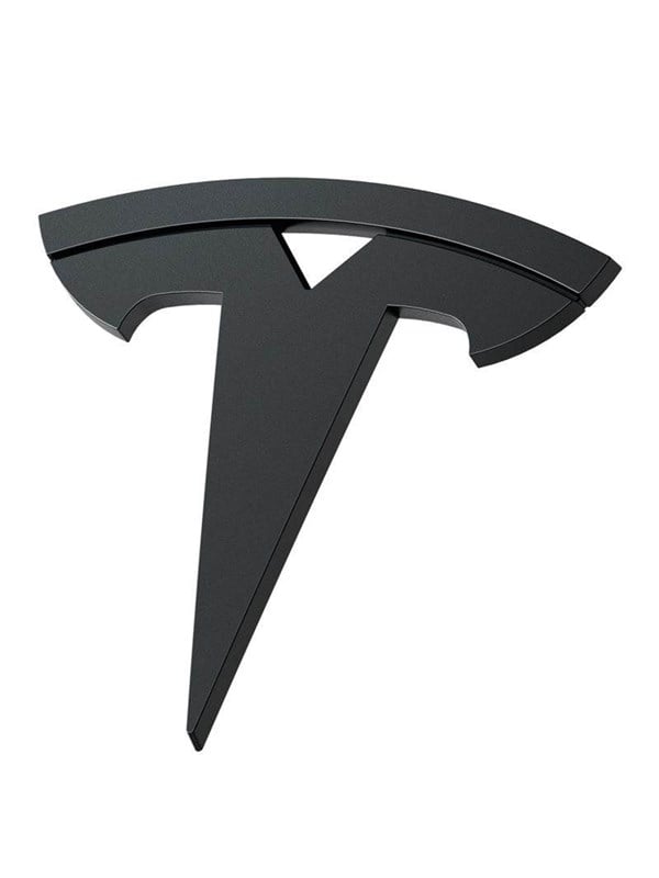 Spigen Tesla Front Emblem Logo Full Cover - black - Tesla Model 3 2024
