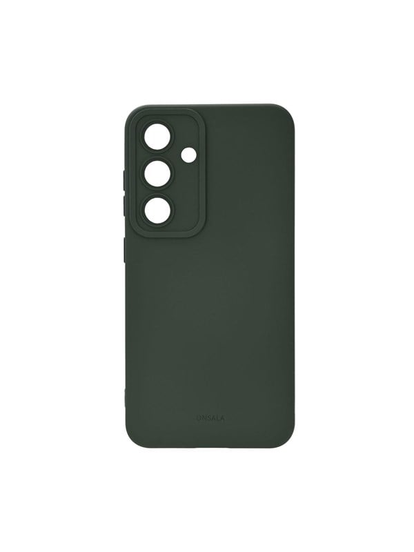 ONSALA Phone Case Samsung S25 5G Back Silicone Touch Olive Green