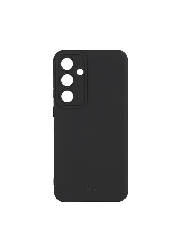 ONSALA Phone Case with Silicone Feel Black - Samsung S24 FE 5G