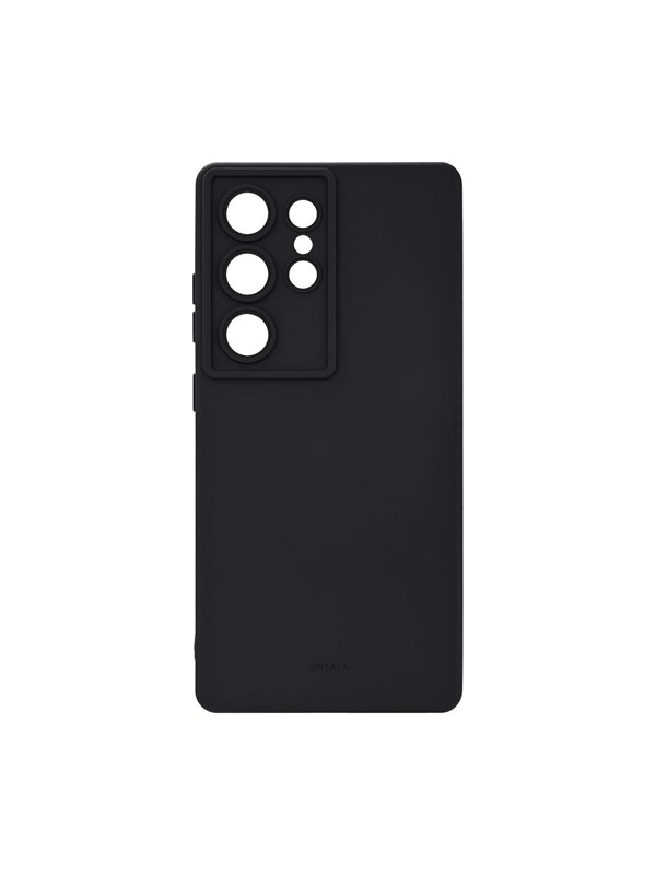 ONSALA Phone Case Samsung S25 Ultra 5G Back Silicone Touch Black