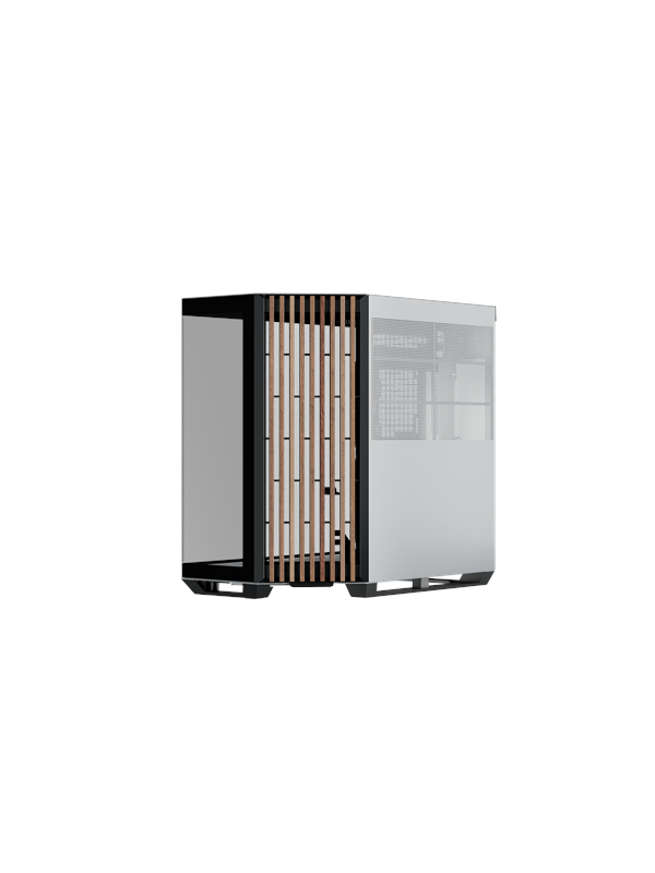 APNX V1 Black/White/Wood - Case - Miditower - Wit